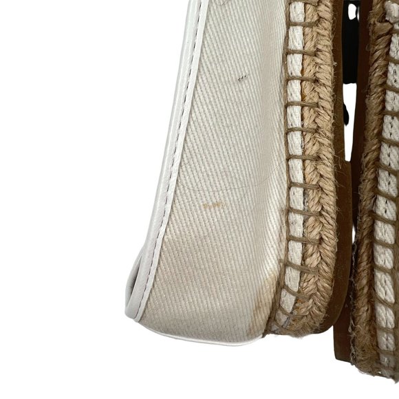 Circus Sam Edelman Slip On Canvas Flat Shoes Round Toe White Women SZ 7 - Picture 9 of 10